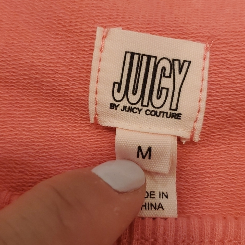 Juicy Couture Bold Logo pullover Sweatshirt Size Med - Picture 4 of 9